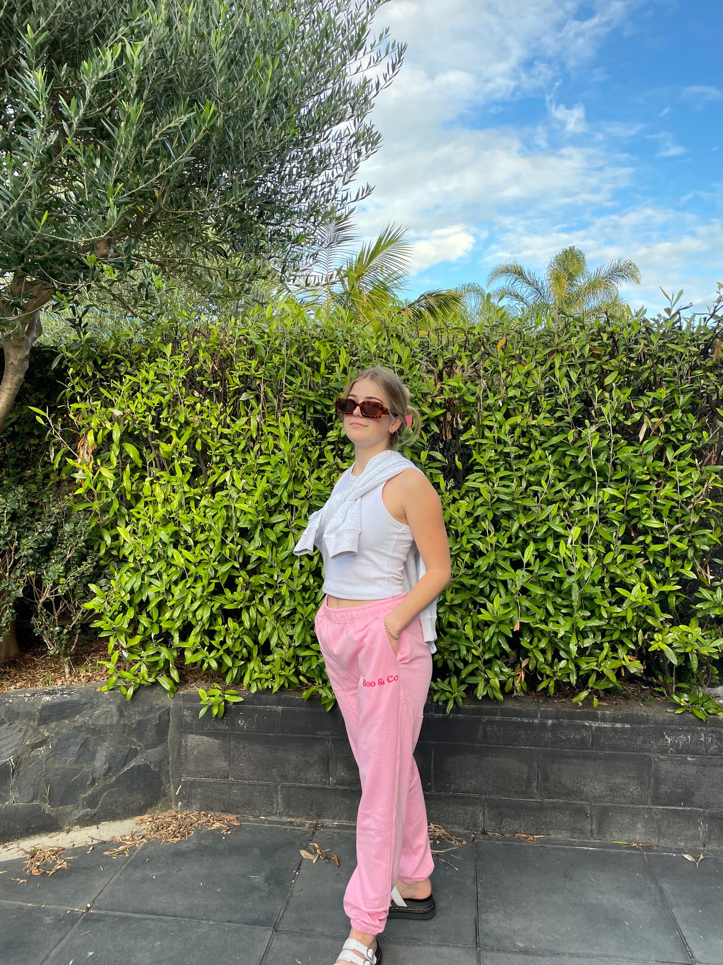 Puff Track Pants - Fairy Floss