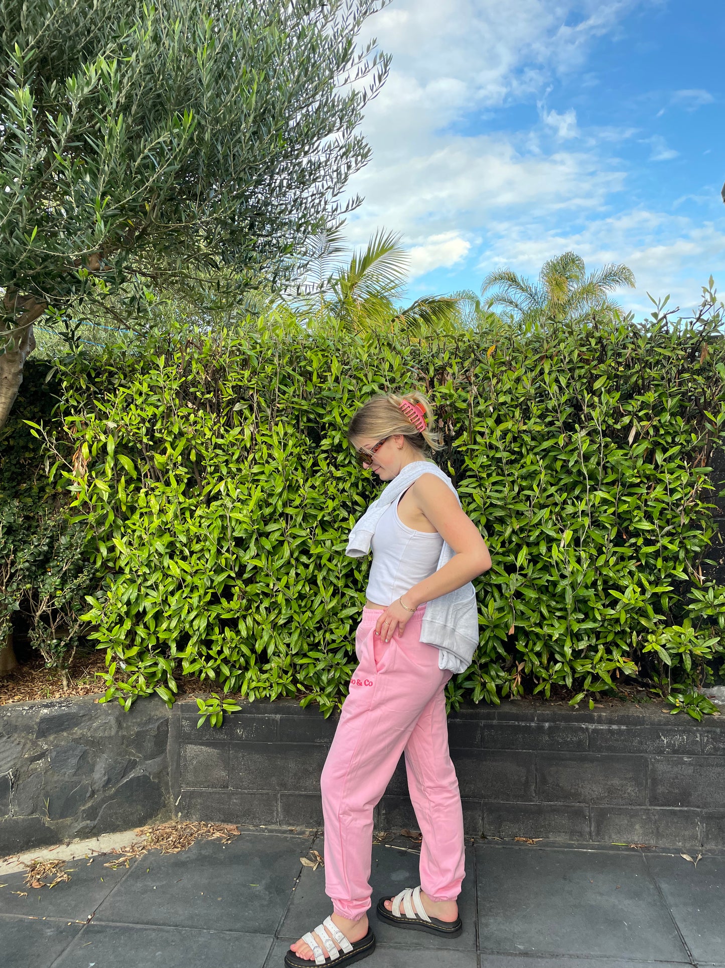 Puff Track Pants - Fairy Floss