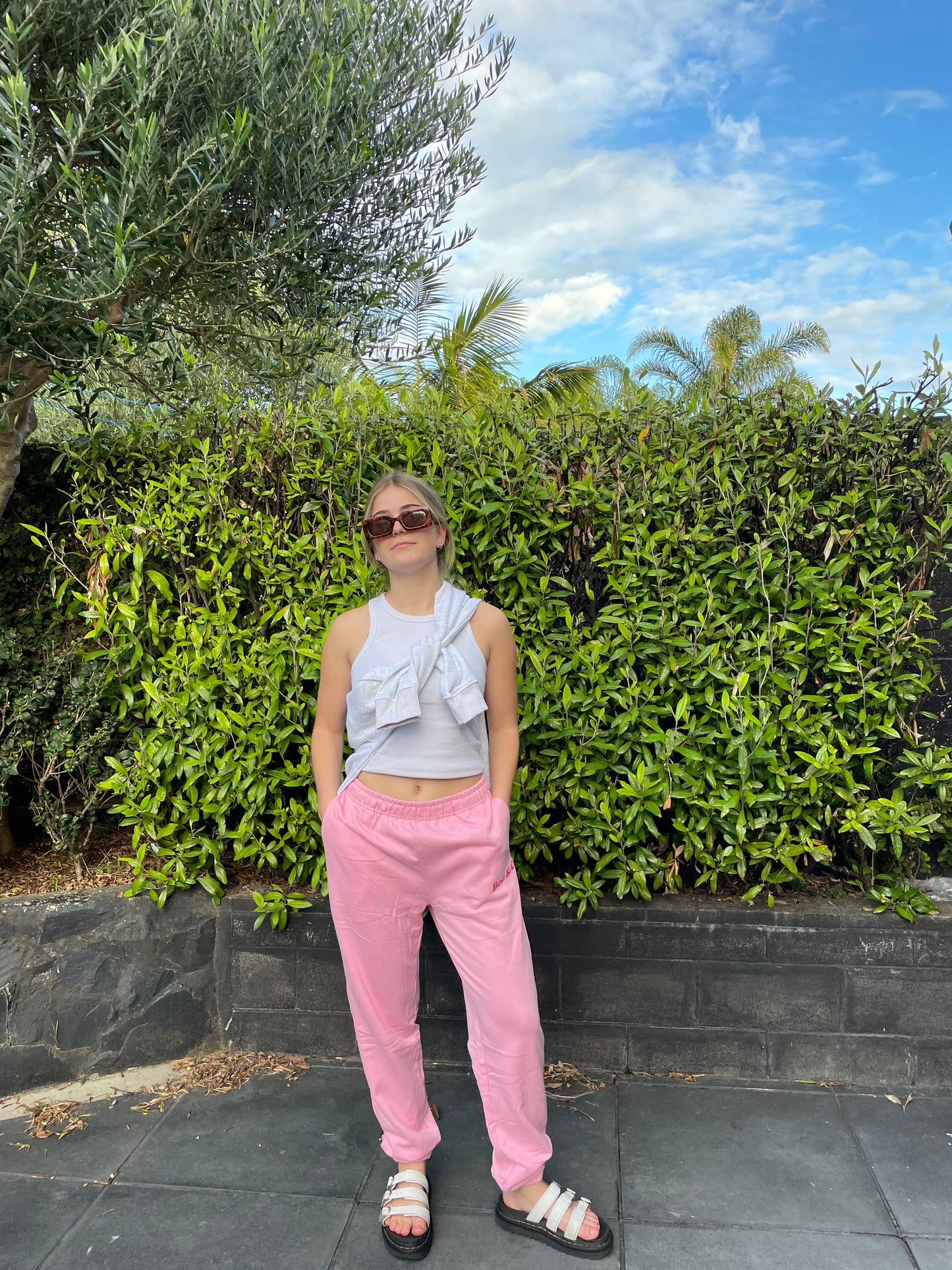 Puff Track Pants - Fairy Floss